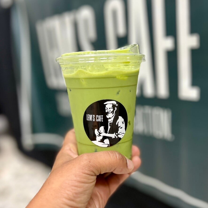 Lem's Cafe Iced Matcha 
